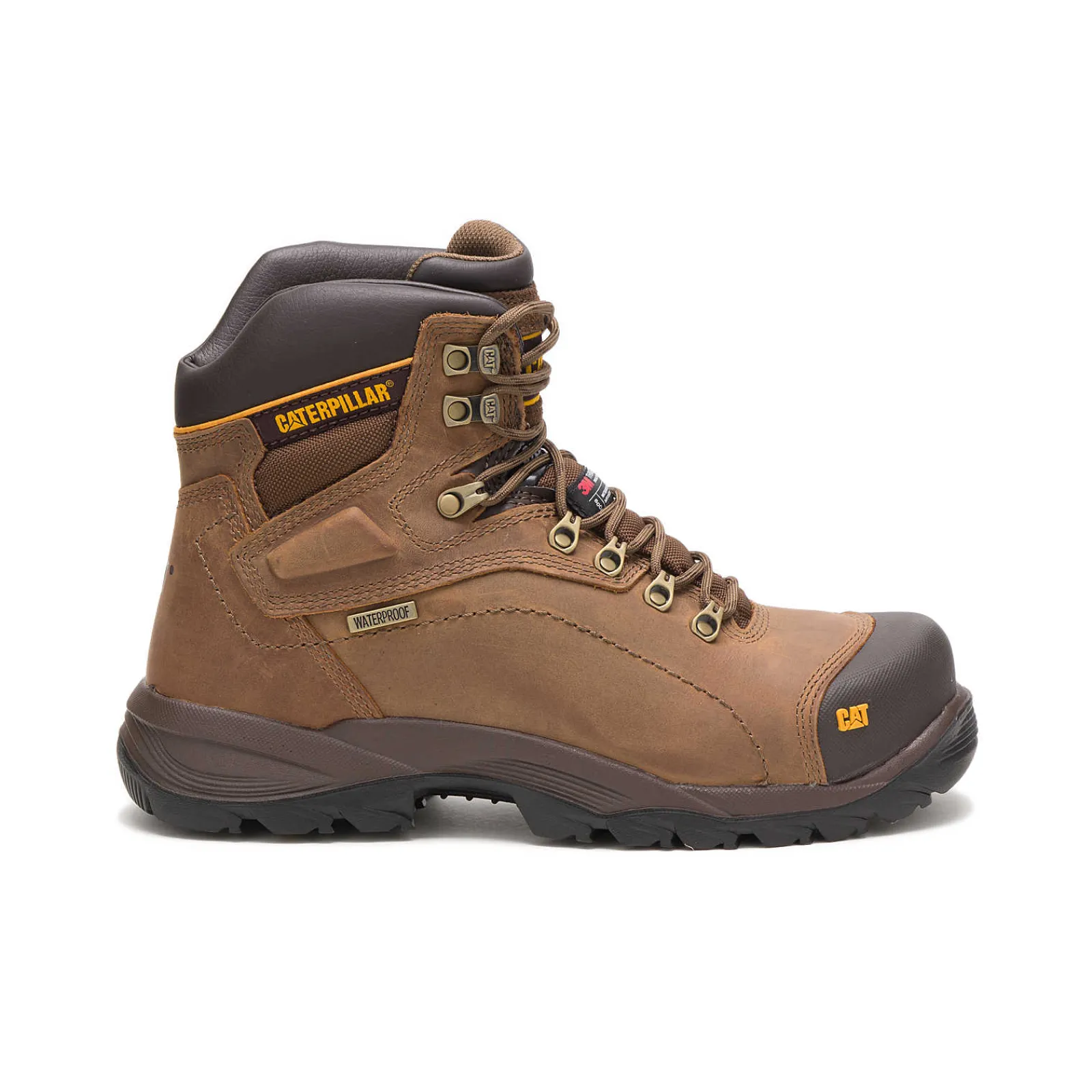 Cat Footwear Slip Resistant | Waterproof*Diagnostic Hi Waterproof Thinsulate™ Steel Toe Work Boot