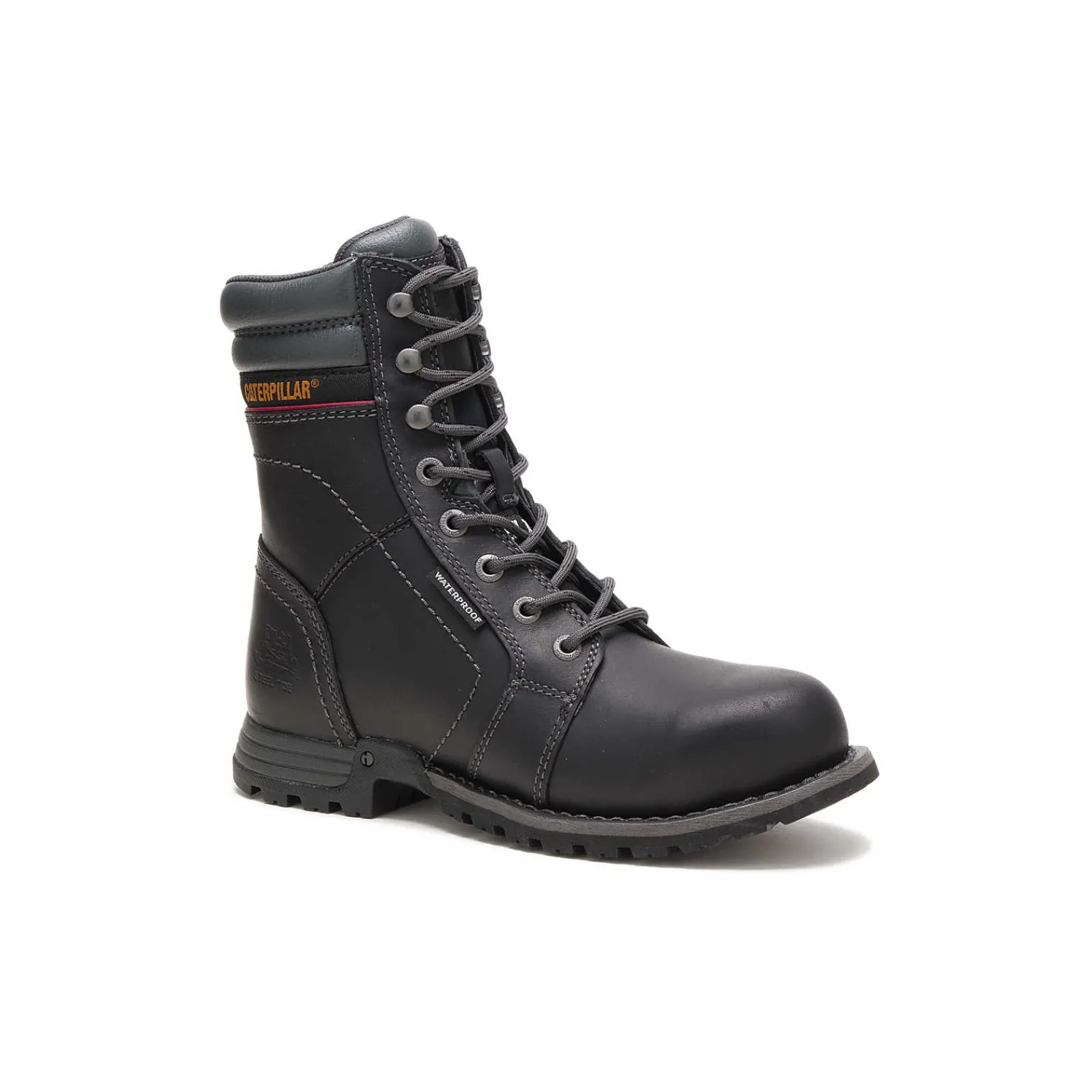 Women Cat Footwear Slip Resistant | Steel Toe*Echo Waterproof Steel Toe Work Boot