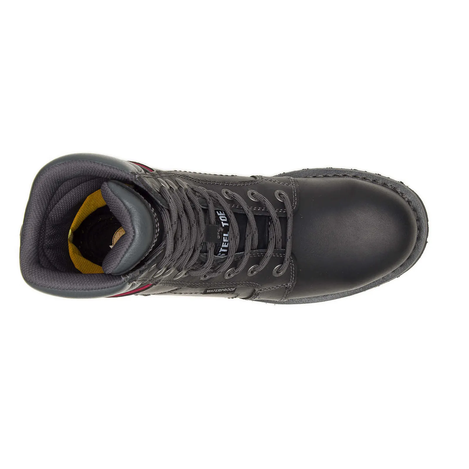 Women Cat Footwear Slip Resistant | Steel Toe*Echo Waterproof Steel Toe Work Boot