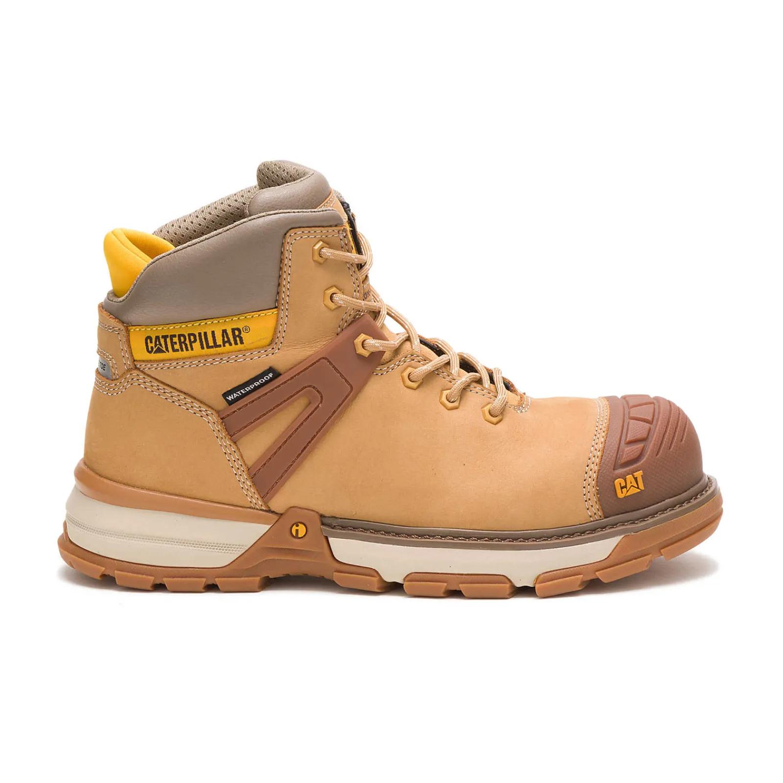 Cat Footwear Slip Resistant | Lightweight*Excavator Superlite Waterproof Carbon Composite Toe Work Boot