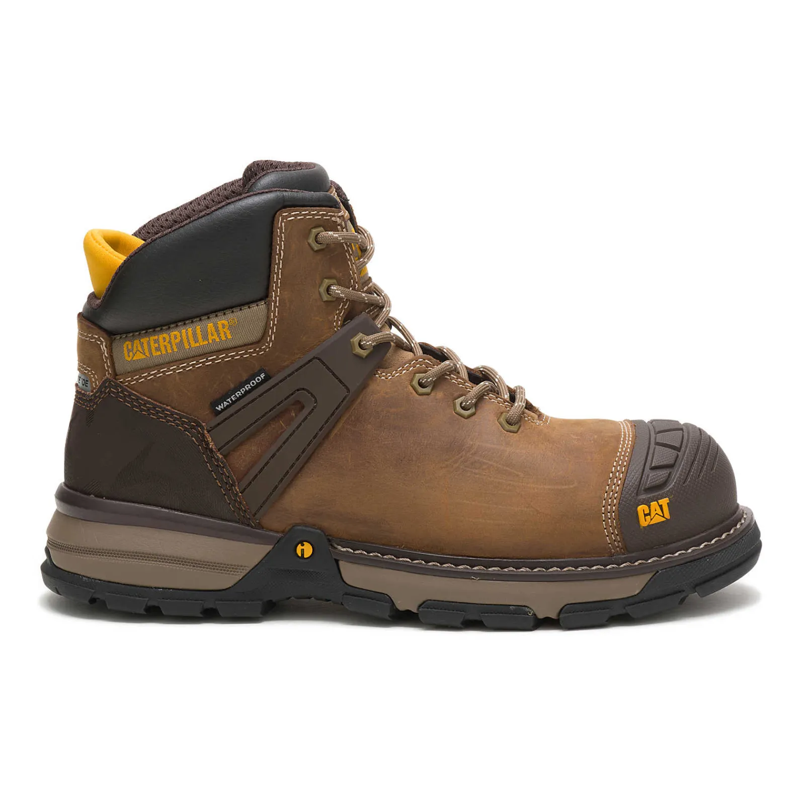 Cat Footwear Slip Resistant | Composite Toe*Excavator Superlite Waterproof Carbon Composite Toe Work Boot
