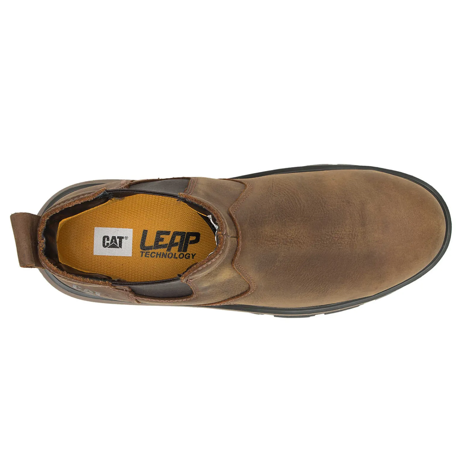 Cat Footwear Slip Resistant | Pull-Ons*Exposition Chelsea Alloy Toe Work Boot