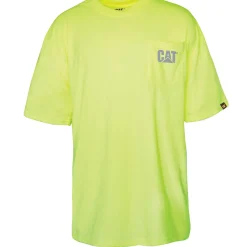 Cat Footwear Ppe | Tops & Outerwear*Hi-Vis Trademark Pocket Tee