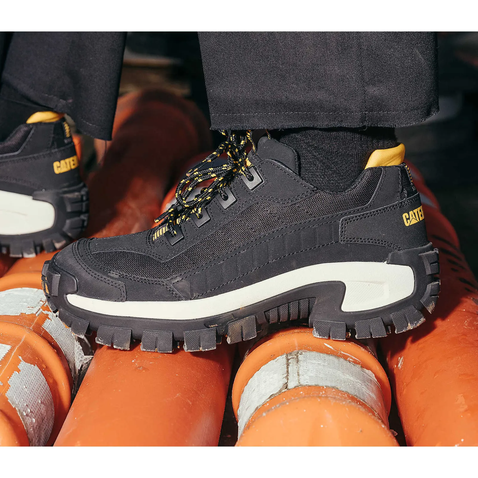 Cat Footwear Lightweight | Slip Resistant*Invader Steel Toe Work Shoe