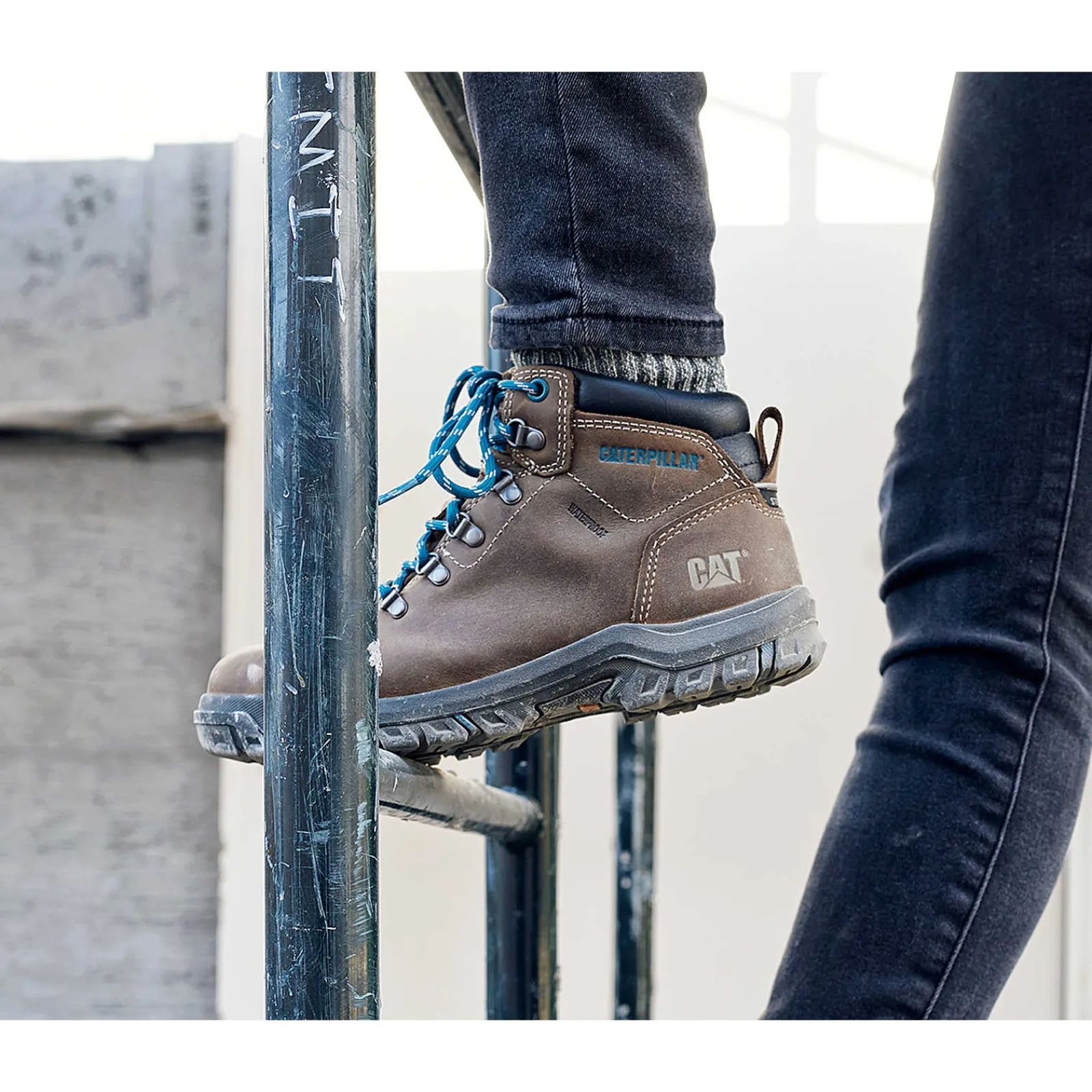 Women Cat Footwear Slip Resistant | Waterproof*Mae Steel Toe Waterproof Work Boot