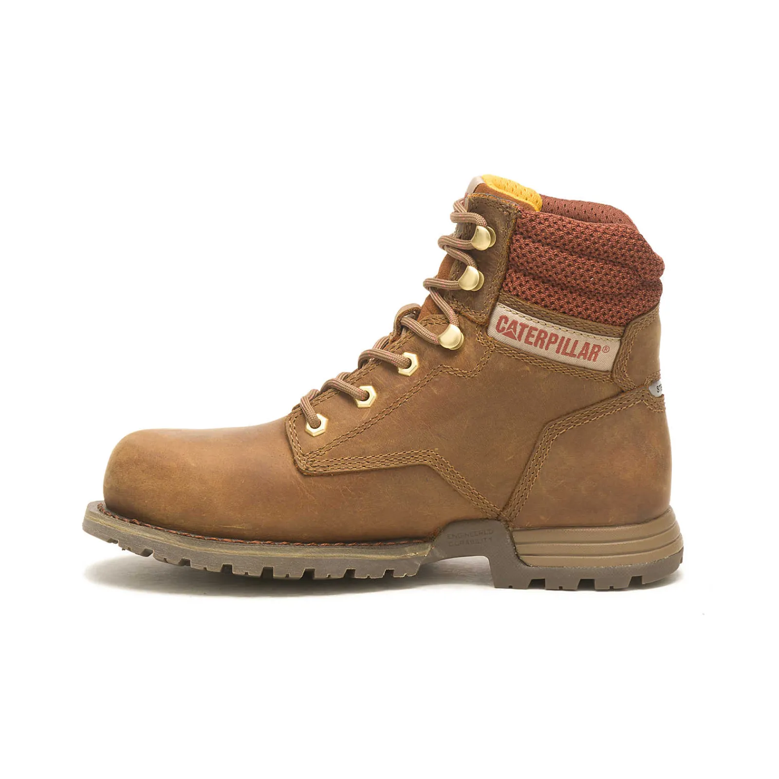 Women Cat Footwear Slip Resistant | Steel Toe*Paisley 6" Steel Toe Work Boot