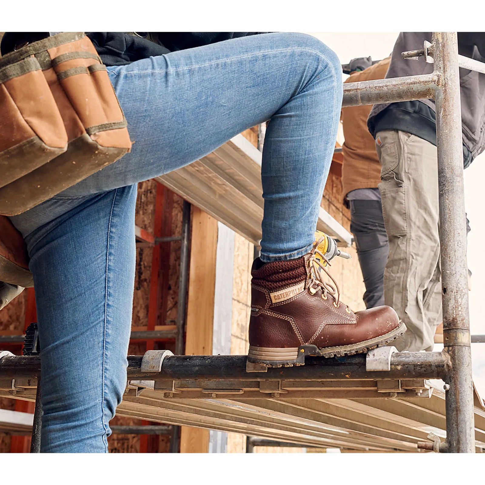 Women Cat Footwear Slip Resistant | Steel Toe*Paisley 6" Steel Toe Work Boot